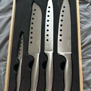 Stainless Steel 4-Piece Knife Set - Silver